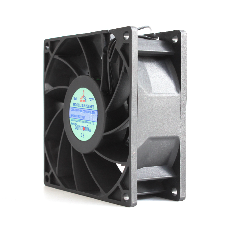 SANJUN low noise cooling fan 92mm cooling fan 92×92×38mm 200-240V 0.26A SJ9238HE2