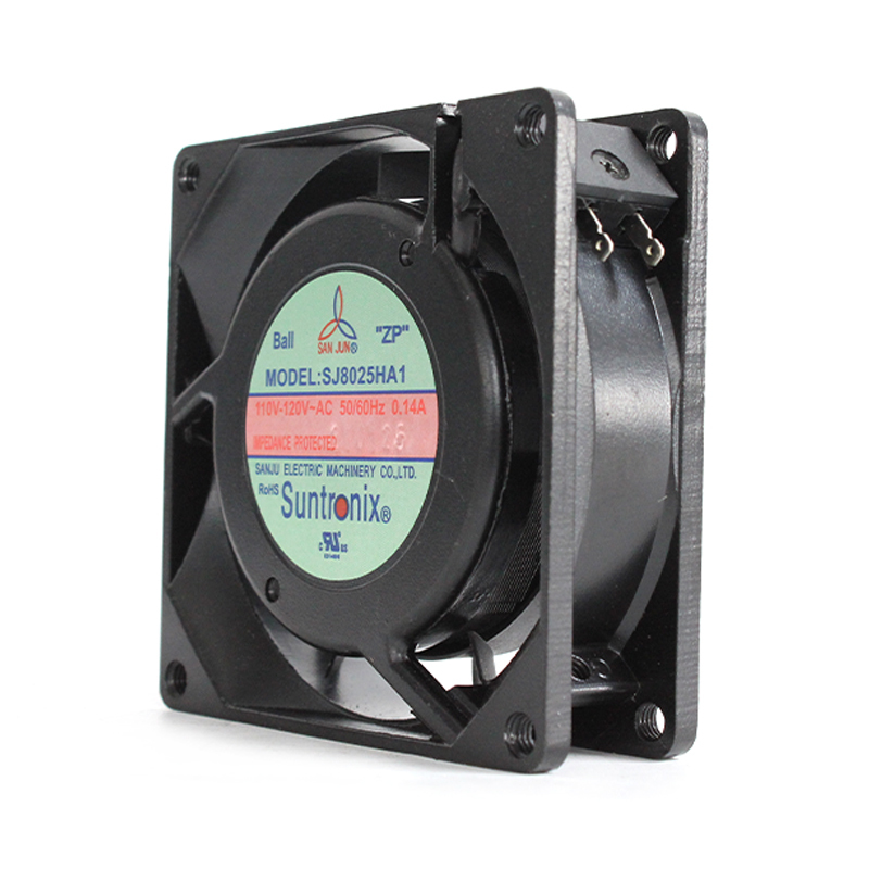 SANJUN 110v cooling fan axial flow cooling fan 80×80×25mm 0.14A 8W SJ8025HA1