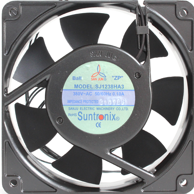 SANJUN 380v cooling fan small cooling fan 120×120×38mm 0.10A 38W SJ1238HA3