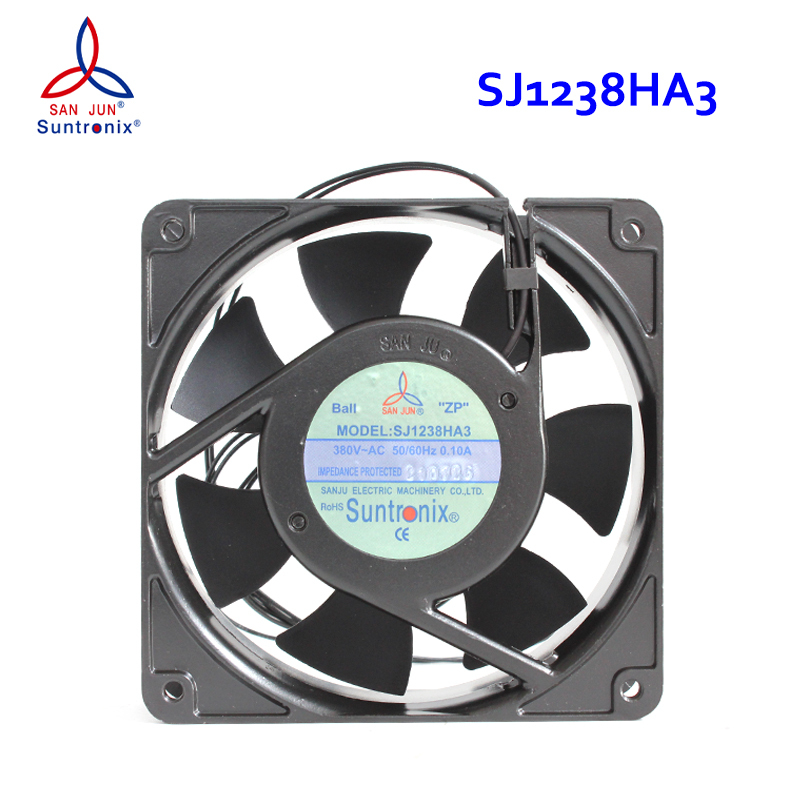 SANJUN 380v cooling fan small cooling fan 120×120×38mm 0.10A 38W SJ1238HA3