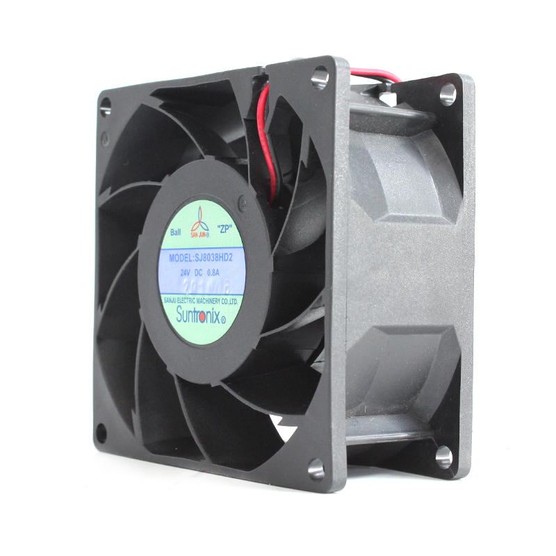 SANJUN cooling fan industrial servo motor cooling fan 80×80×38mm 24V 0.8A SJ8038HD2