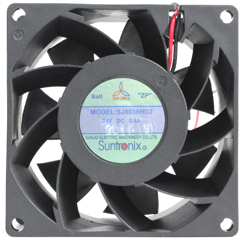 SANJUN cooling fan industrial servo motor cooling fan 80×80×38mm 24V 0.8A SJ8038HD2