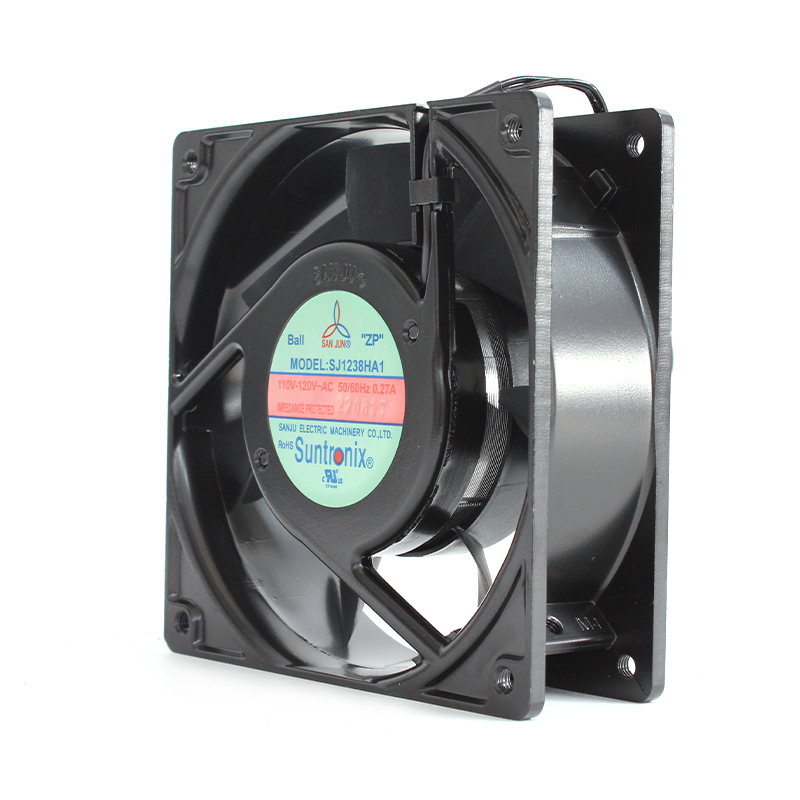 SANJUN 110v cooling fan ball bearing axial cooling fan 110-120V 0.27A 25/22W SJ1238HA1