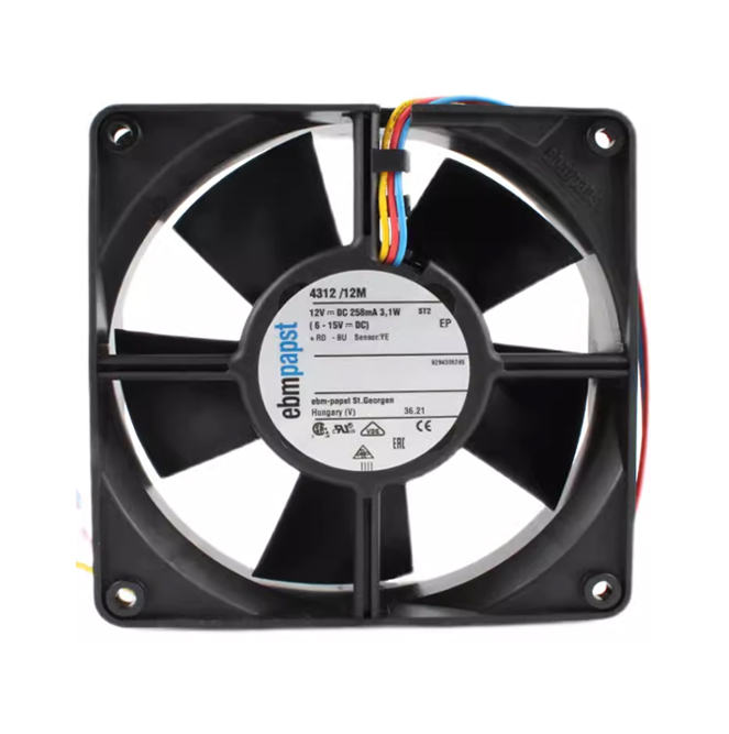ebmpapst 4312/12M 12032 120*120*32mm 12V DC 3.1W 3200rpm cooling fan axial flow fans for electrical cabinet
