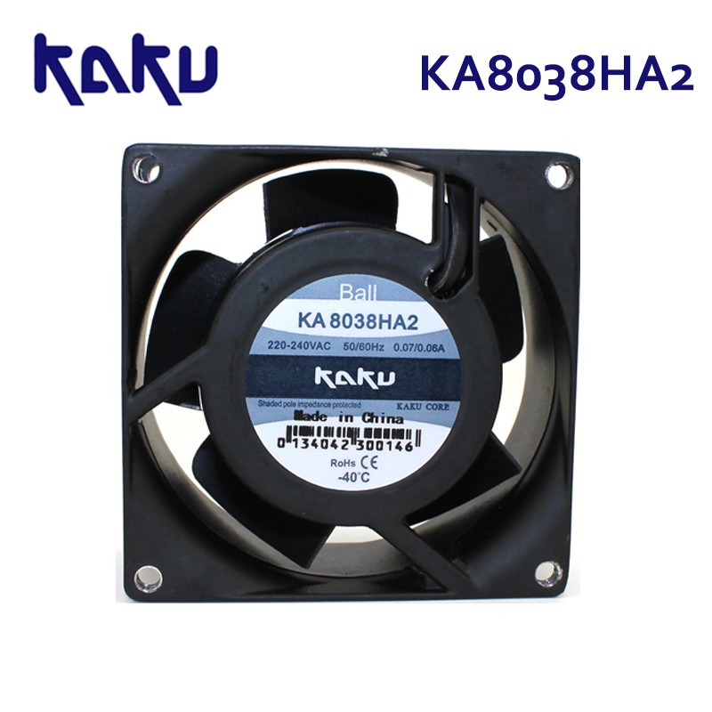 KAKU KA8038HA2 220V 0.07A/0.06A ball bearing cooling fan Offer in-stock service original genuine product customizable