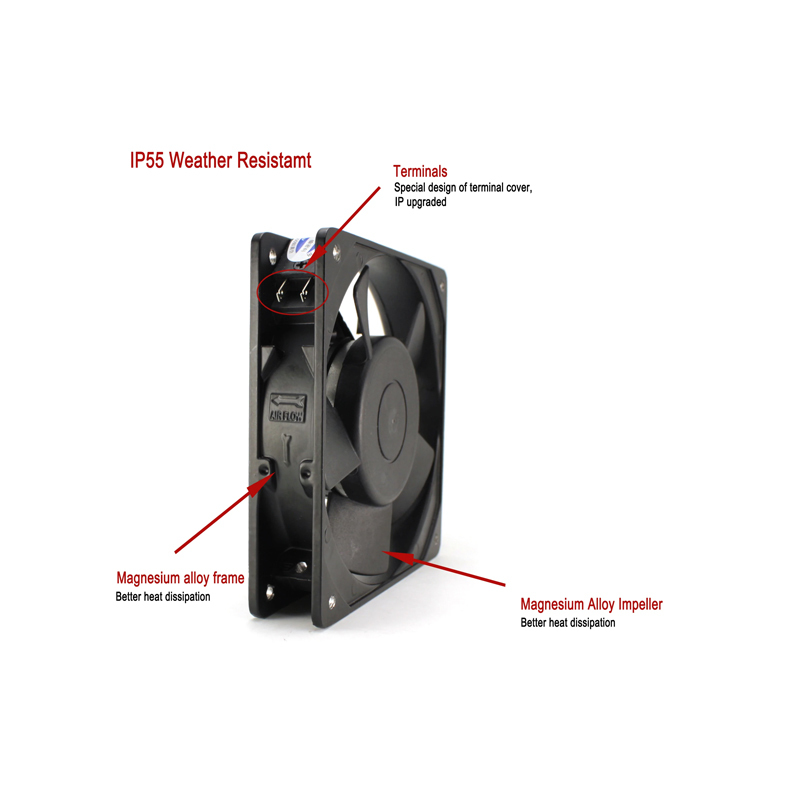 KAKU KA1225HA1 110V 0.18A/0.17A oil-impregnated bearing fan 12cm waterproof fan Offer in-stock service