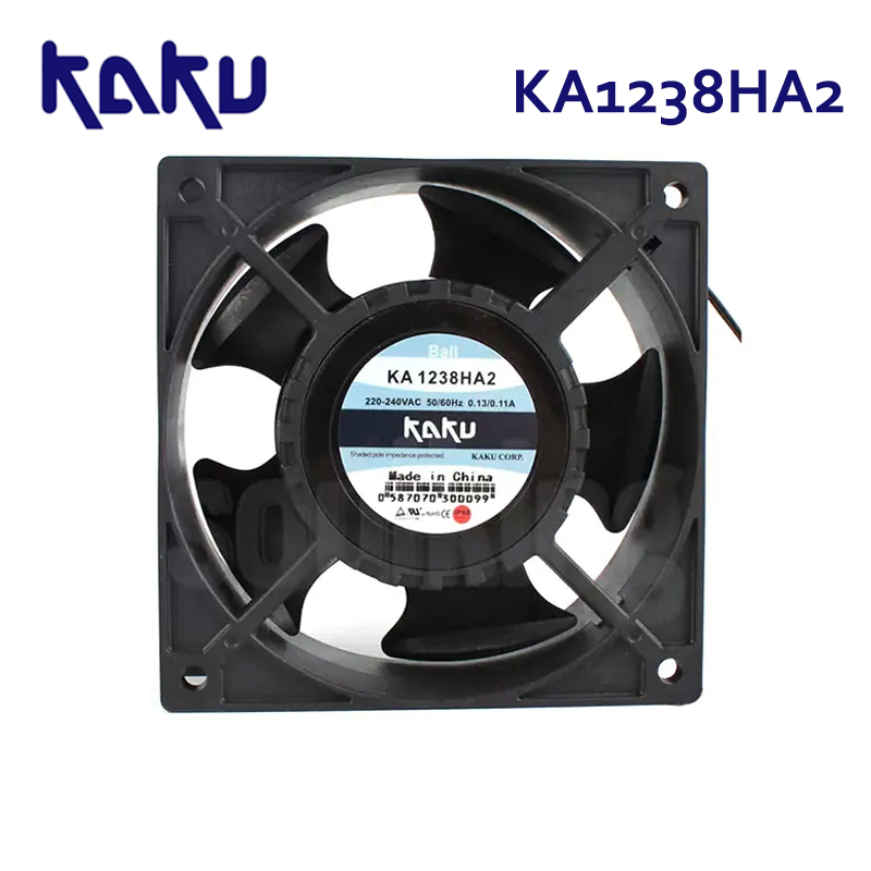 KAKU KA1238HA2 ball bearing 220V 0.13A 12038 all metal fan in stock factory direct sales Complete specifications and models