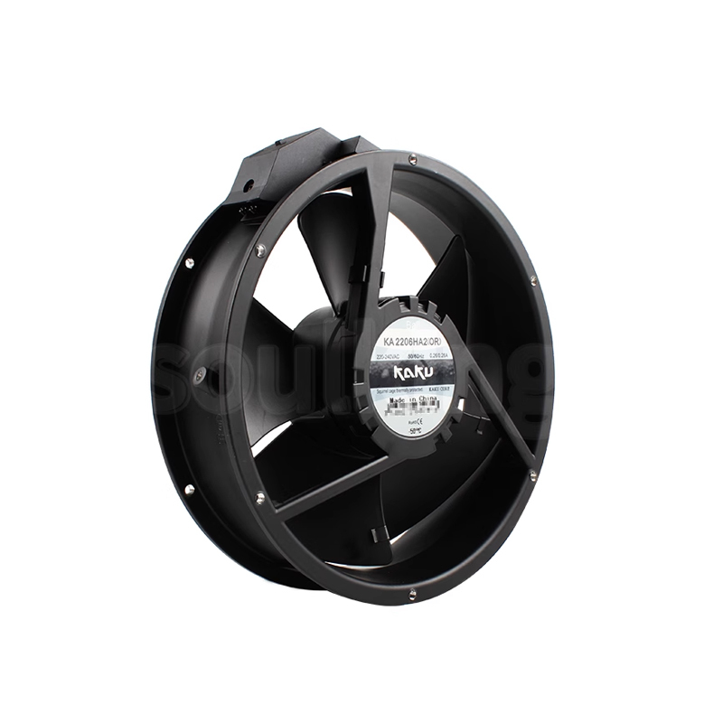 KAKU KA2206HA2 222 * 60mm 220V external rotor IP55 AC cabinet fan all metal magnesium alloy fan blade