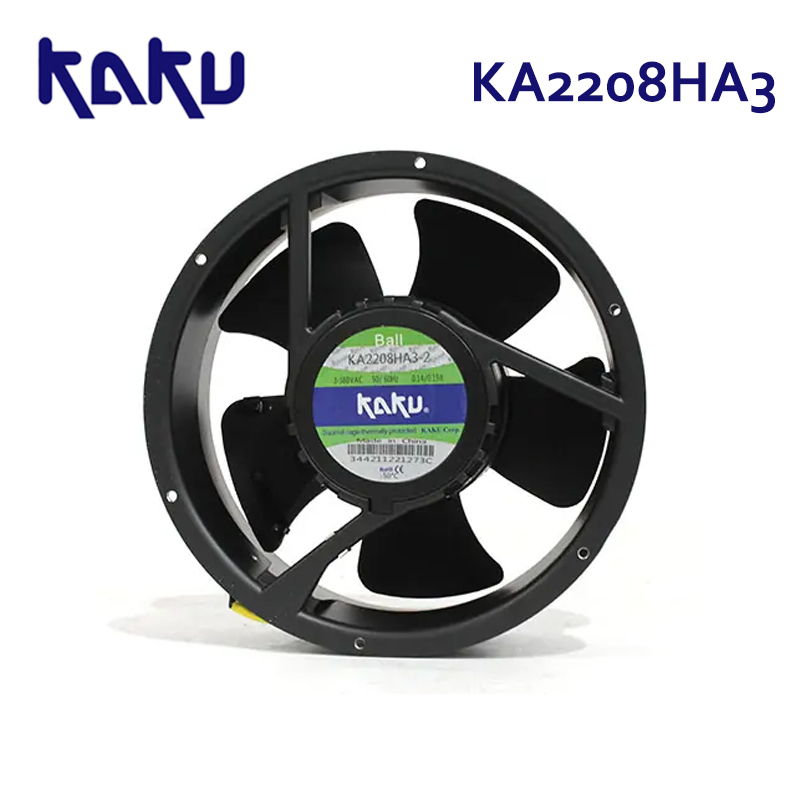 KA2509HA1-2 Original KAKU 110V AC Cabinet Cooling Fan Electrical Cabinet Axial Flow Fan Circular Axial Flow Fan