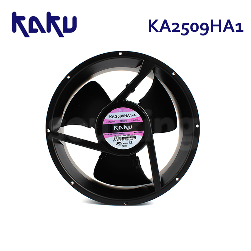 KAKU 25489 110-120V Electrical Cabinet Axial Flow Fan High Air Volume 110V Fan KA2509HA1-4 Industrial Cooling Fan