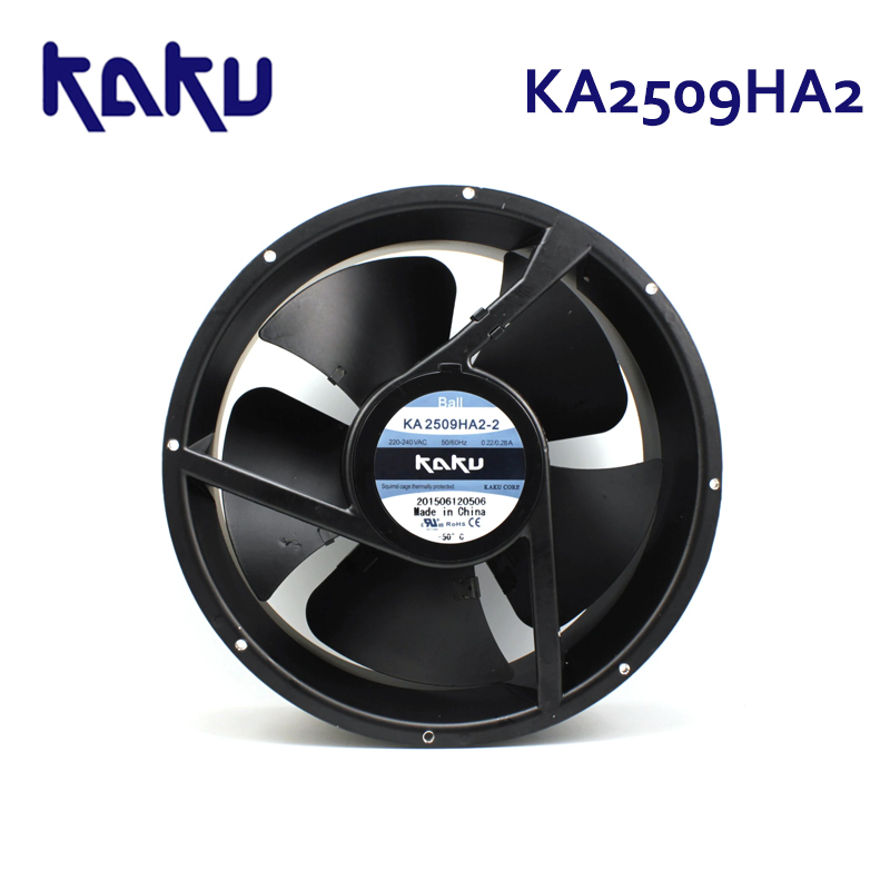 KAKU KA2509HA2-2 220V 25489 high-temperature resistant axial fan  circular cabinet axial fan AC cooling fan