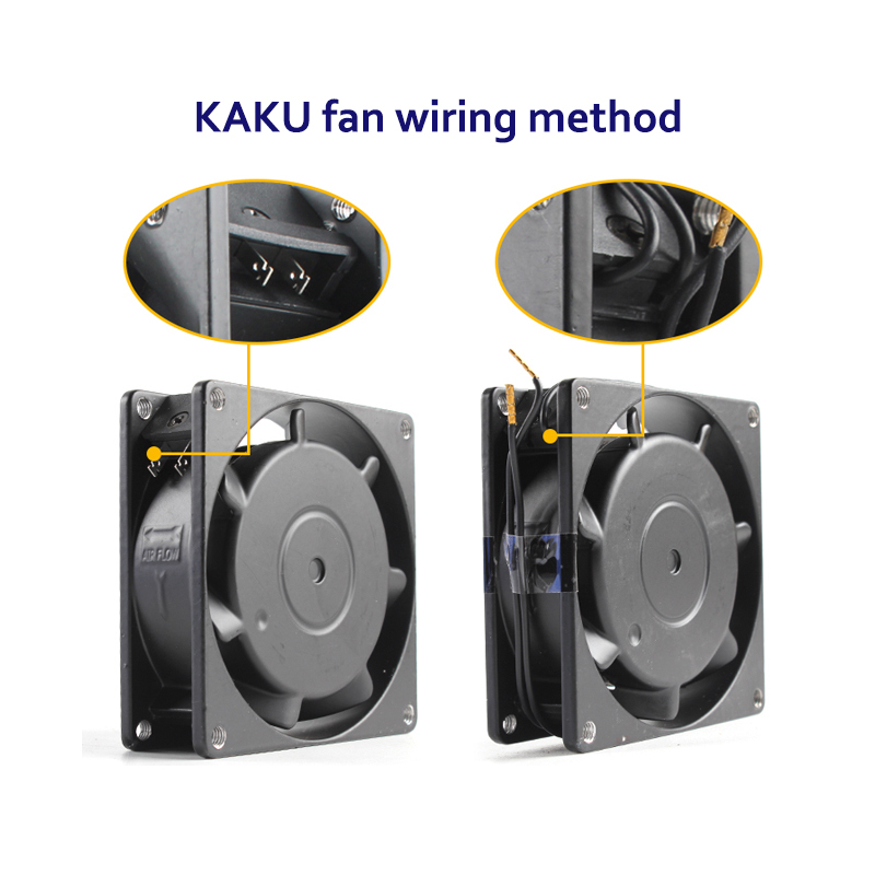KAKU KA2509HA2-2 220V 25489 high-temperature resistant axial fan  circular cabinet axial fan AC cooling fan