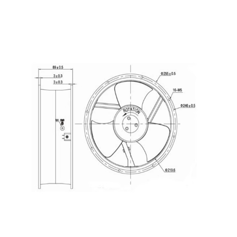 KAKU KA2509HA2-4 220V 25489 Ball Axial Flow Fan ac220v Cooling Fan Original Genuine Stock Available for Customization