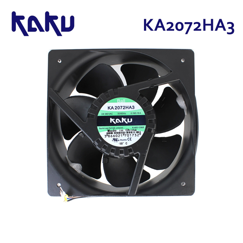 KA2072HA3 brand new original KAKU 20872 0.18A 380V 3-phase axial flow fan air compressor cooling fan