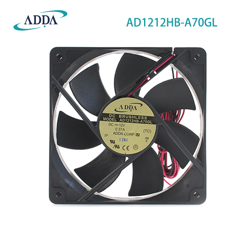 ADDA AD1212HB-A70GL 12025 12V 0.37A 12cm ball variable frequency fan 12cm silent cooling fan cabinet axial flow fan