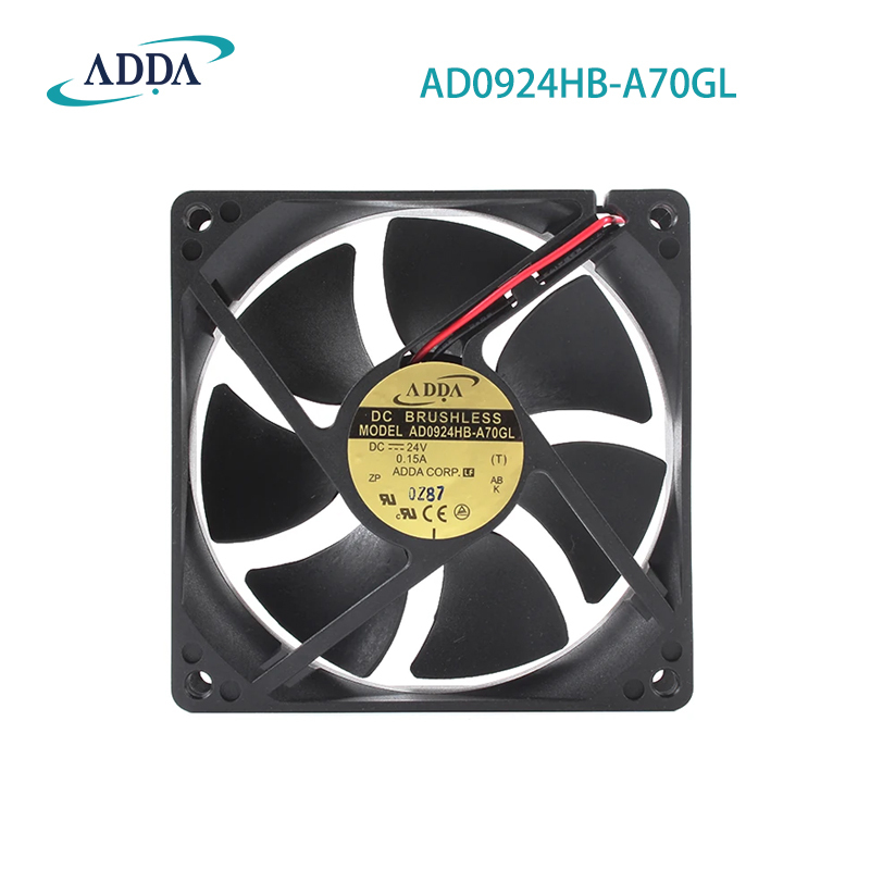 ADDA 9225 24V Silent Axial Flow Fan Dust Removal and Cooling Fan 9cm Frequency Converter Cooling Fan Original in stock AD0924HB-A70GL