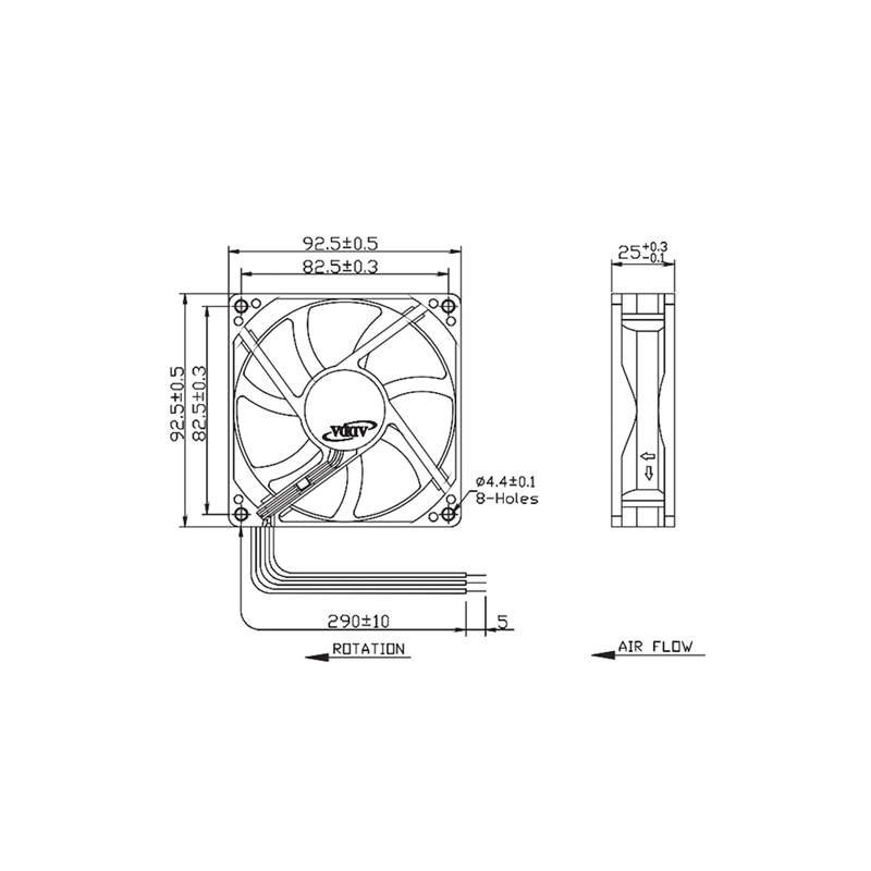 ADDA 9225 24V Silent Axial Flow Fan Dust Removal and Cooling Fan 9cm Frequency Converter Cooling Fan Original in stock AD0924HB-A70GL