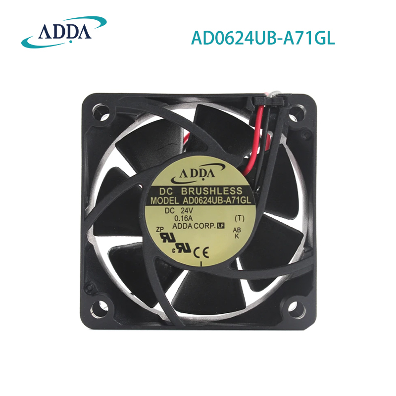 ADDA genuine product 6025 24V 2.64W 6CM Electrical Cabinet Axial Fan Small DC Fan Manufacturer AD0624UB-A71GL