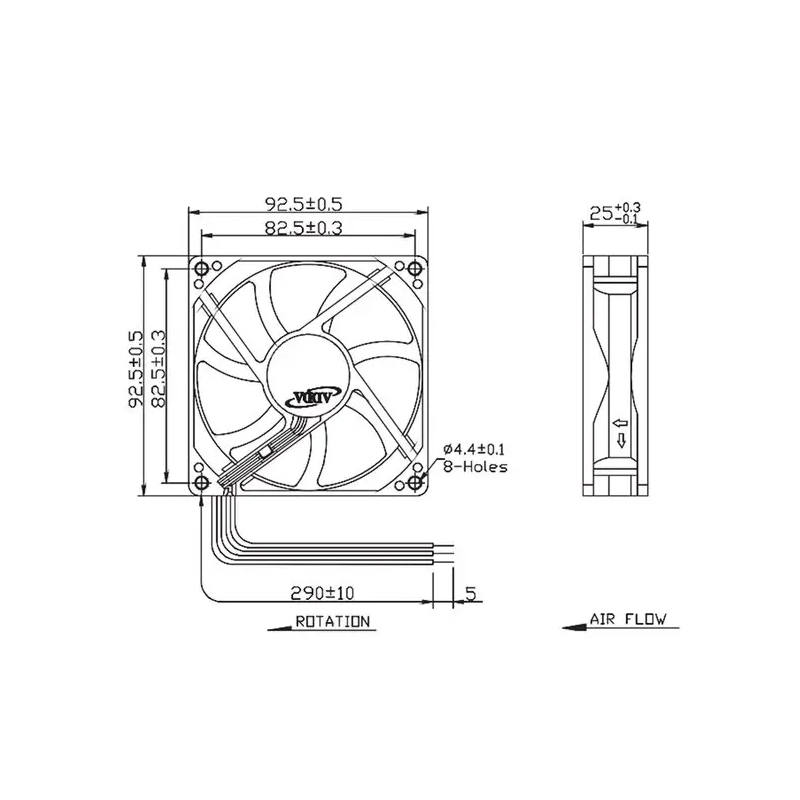 Authentic stock ADDA DC12V 0.25A AD0912HB-A70GL 9CM9225 power fan  two wires axial fan  small axial flow fan
