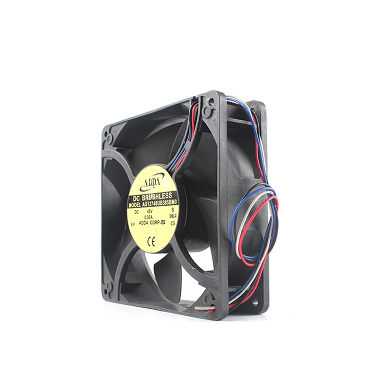 ADDA 12738 127mm 48V Adda Axial Flow Fan Manufacturer Electric Cabinet Box Cooling Fan 0.36A Inverter Cooling Fan AG12748UB385BM0