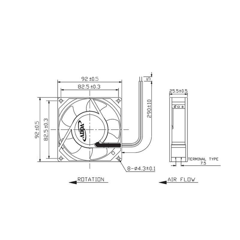 ADDA genuine 6CM 6025 12V 0.23A chassis fan Adda cooling fan manufacturer 12v silent cooling fan AD0612HB-A70GL