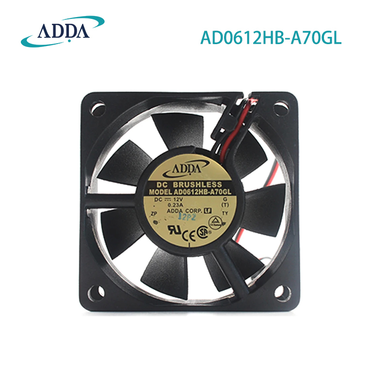 ADDA genuine 6CM 6025 12V 0.23A chassis fan Adda cooling fan manufacturer 12v silent cooling fan AD0612HB-A70GL