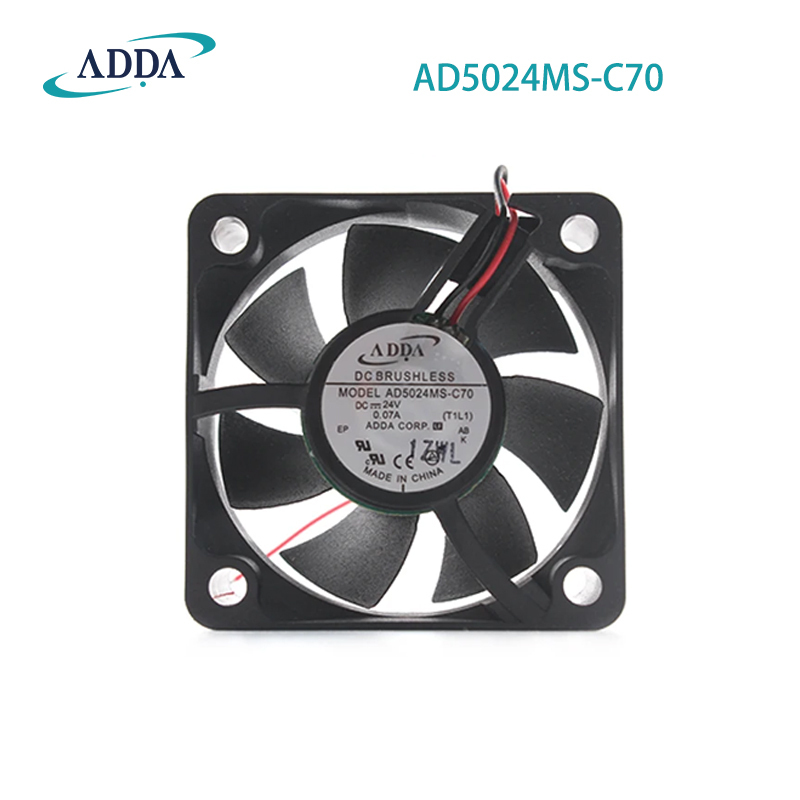 ADDA original genuine product 5020 24V 0.07A 1.92W AD5024MS-C70 oil bearing exchanger fan 5cm cooling fan