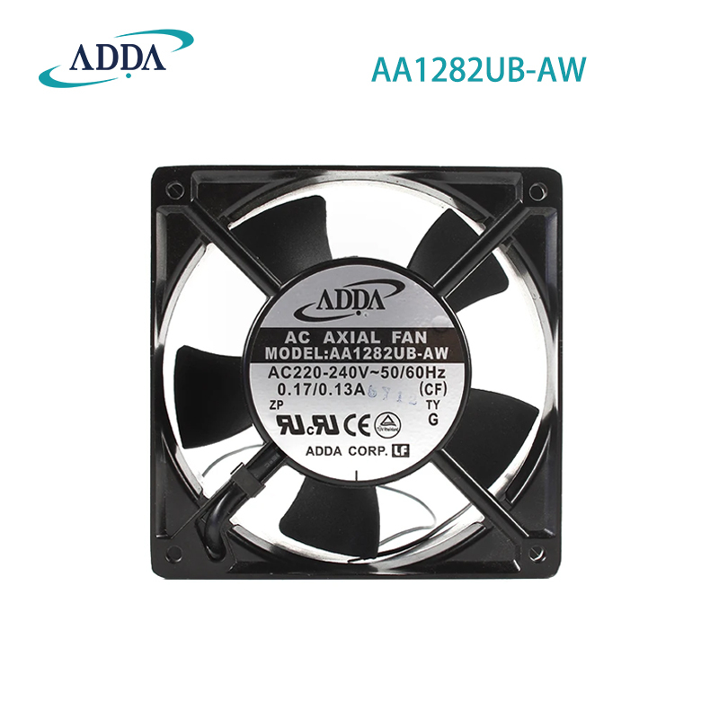 Authentic spot ADDA fan AA1282UB-AW 12038 AC220V ball cooling fan  low-noise axial flow fan manufacturer