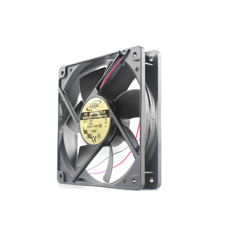 AD1224HB-A71GL ADDA 24V 0.19A 12025 Double Ball Cooling Fan 12cm Chassis Fan Low Noise Axial Flow Fan