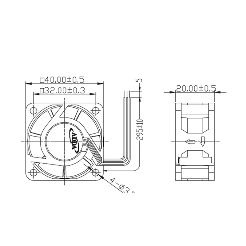 AD0412XB-C71GP in stock ADDA  4020 12V 0.30A Automotive Navigator Cooling Fan Axial Fan Manufacturer 4cm Cooling Fan