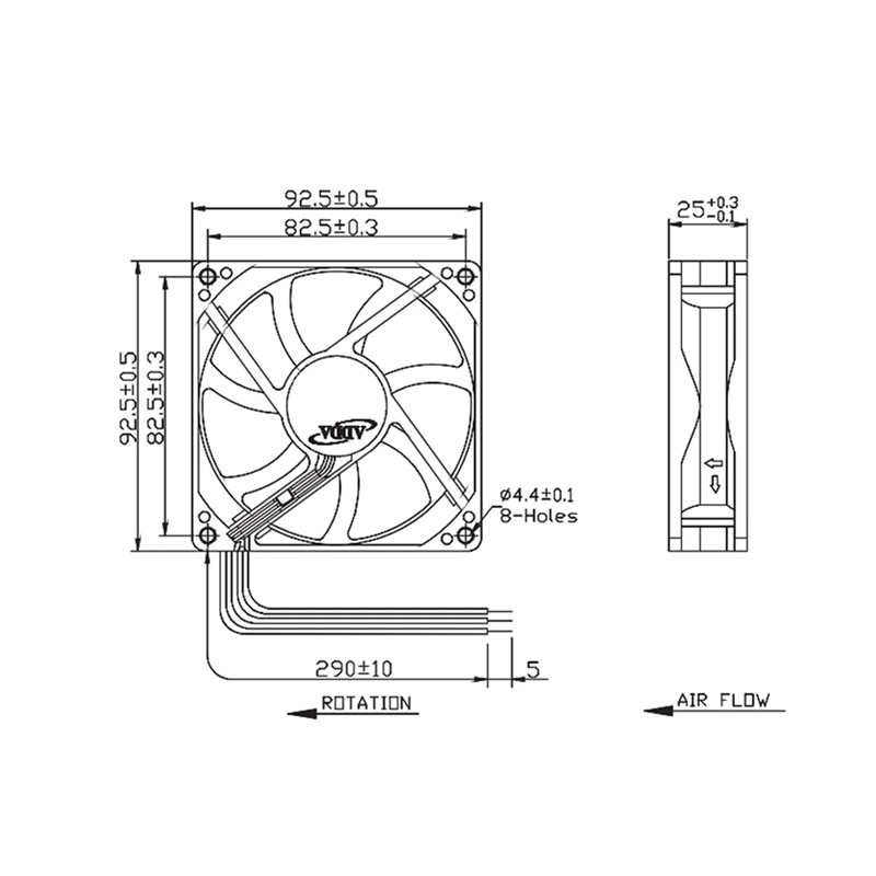 AD0912UB-A71GL in stock ADDA 9225 12V 0.39A  Used for fan charger  cooling axial flow fan  silent DC fan