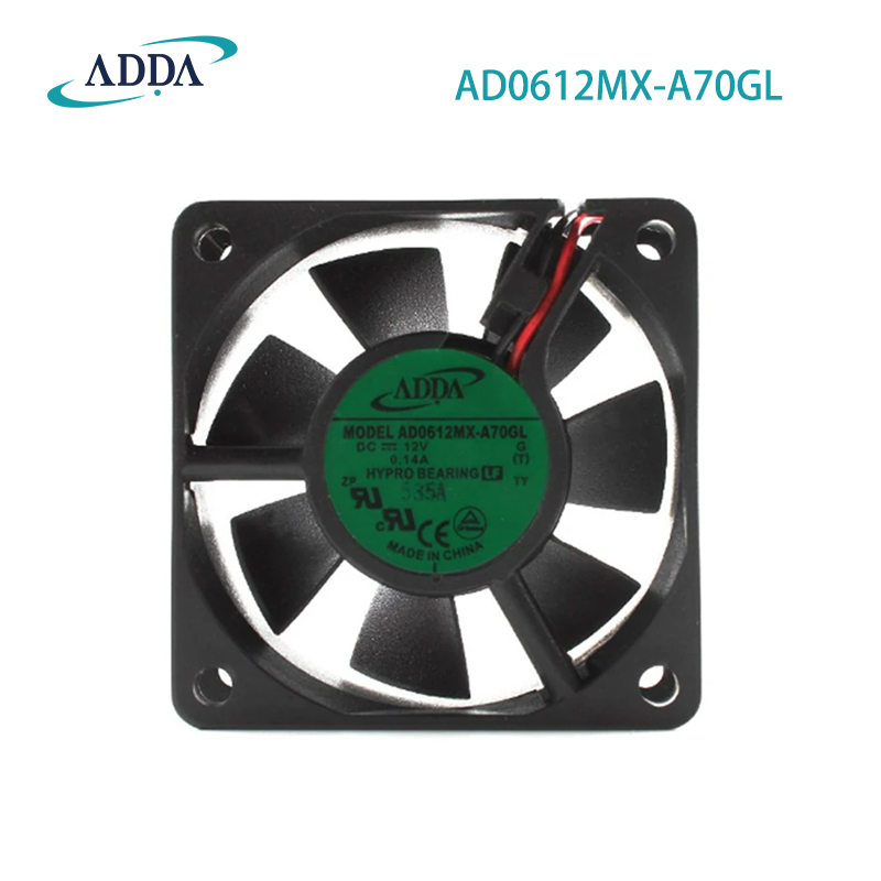 Authentic ADDA AD0612MX-A70GL 6025 12V 0.14A 1.68W Silent Server Cooling Fan Adda DC Fan 12v Fan Manufacturer