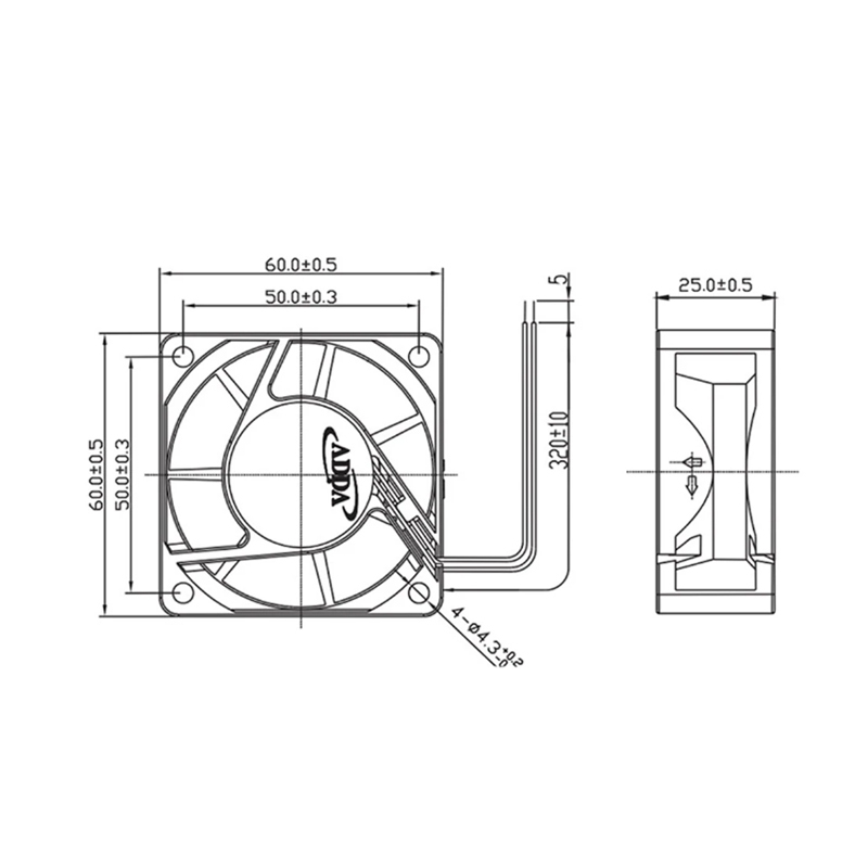 Authentic ADDA AD0612MX-A70GL 6025 12V 0.14A 1.68W Silent Server Cooling Fan Adda DC Fan 12v Fan Manufacturer