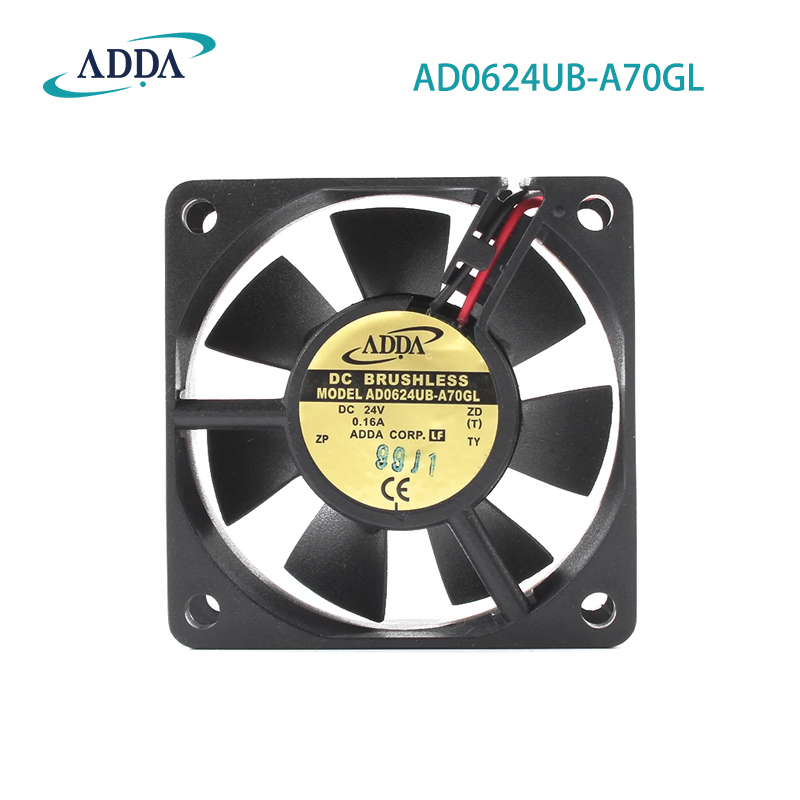 ADDA genuine stock AD0624UB-A70GL 24V 0.16A 6cm 6025 inverter cooling fan chassis fan small axial fan