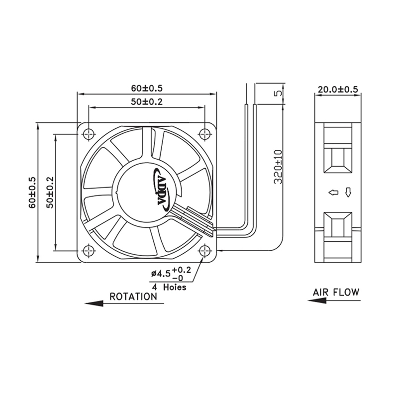 Authentic ADDA AD0612HB-C70GL 6020 12V 0.16A 6CM Ball Power Supply Cooling Fan Server Fan Manufacturer