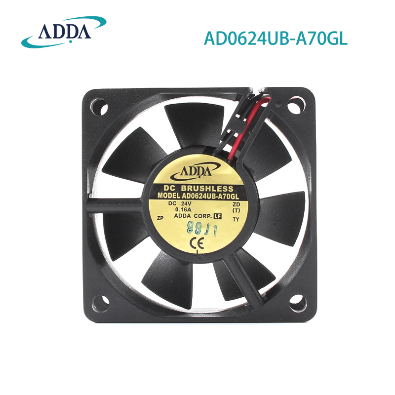 ADDA  Authentic AD0624UB-A70GL 24V 0.16A 6cm 6025 inverter cooling fan small axial fan axial fan chassis fan