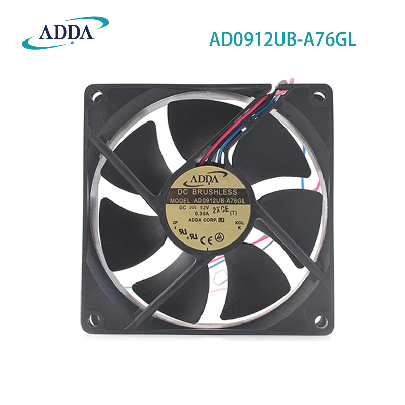 Original genuine ADDA AD0912UB-A76GL 9225 12V 0.3A Acer projector cooling fan 12v brushless fan Adda fan