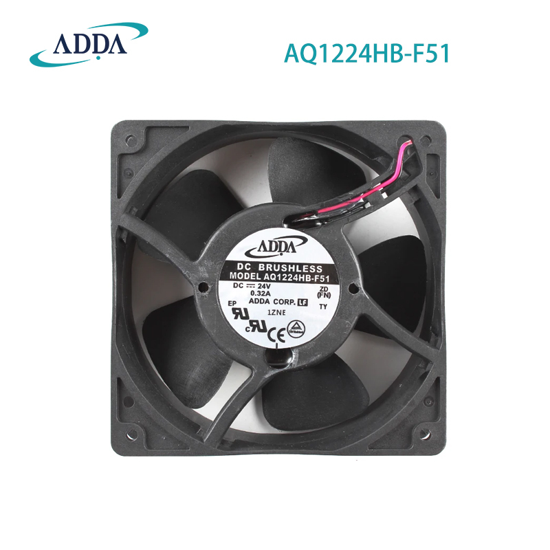 AQ1224HB-F51 3D fogging machine waterproof fan ADDA 24V 12038 IP55 DC brushless cooling fan power supply fan low noise