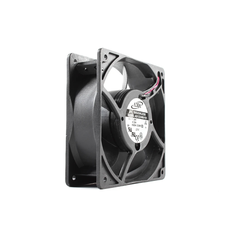 AQ1224HB-F51 3D fogging machine waterproof fan ADDA 24V 12038 IP55 DC brushless cooling fan power supply fan low noise