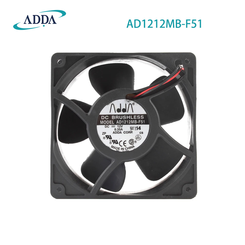 ADDA AD1212MB-F51 12V 0.35A 12038 inverter cooling fan control cabinet cooling fan high air volume efficiency increased by 3 times