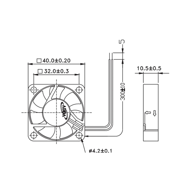 AD0412LB-G73 ADDA 4010 12V 0.08A Speed Measurement Silent Cooling Fan Axial Flow Cooling Fan Supports Customized Services