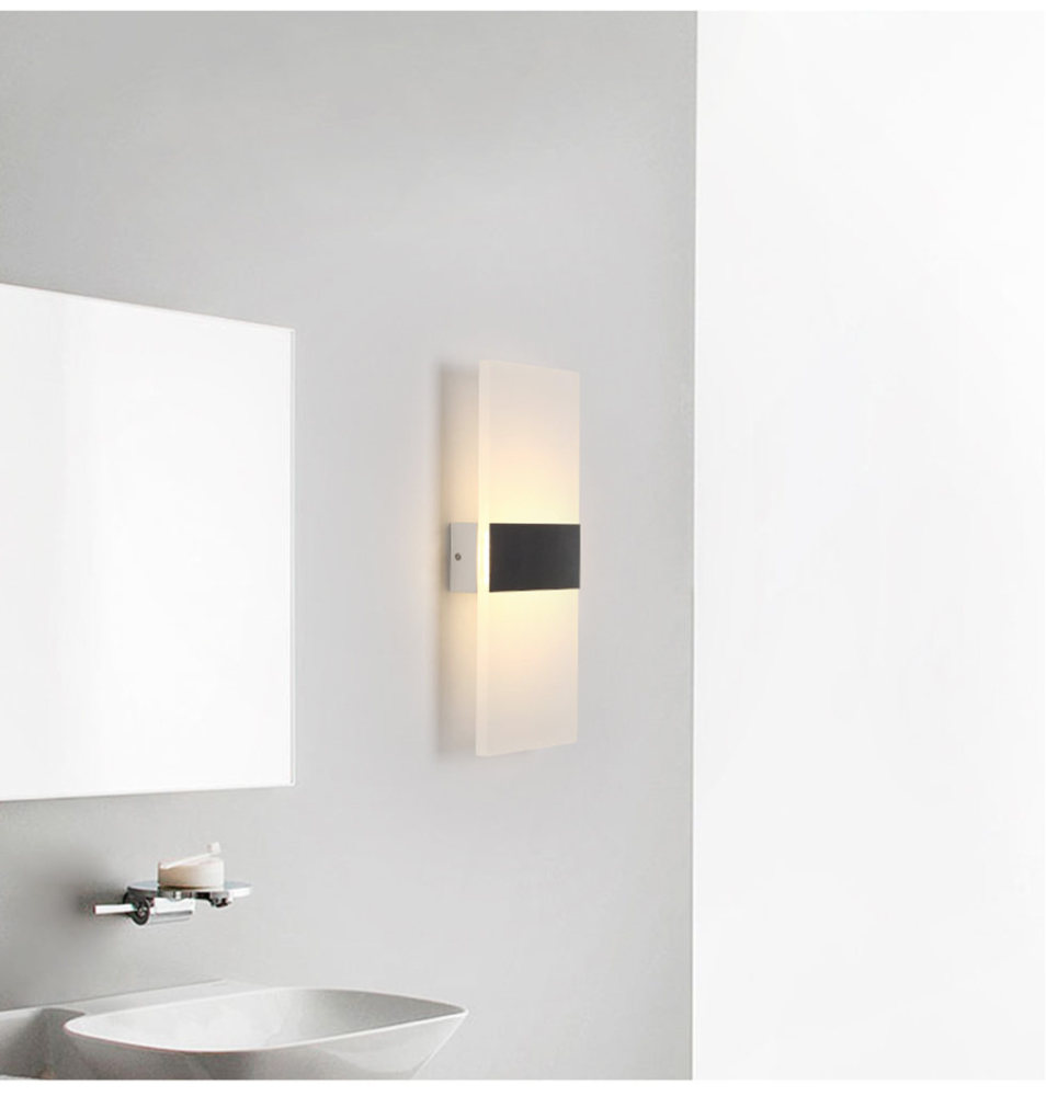 modern wall light China light steel simple bedroom light