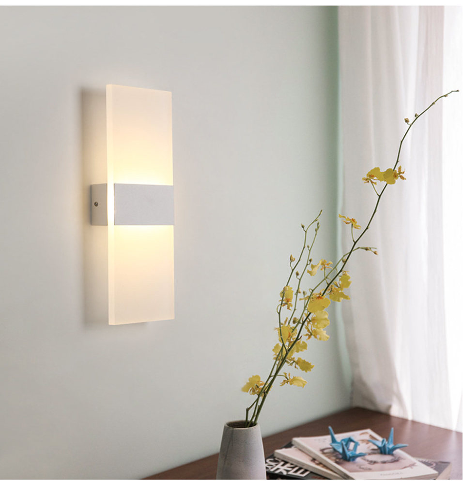 modern wall light China light steel simple bedroom light