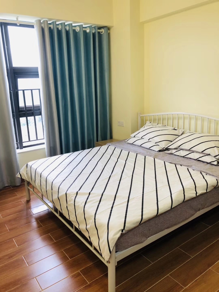 Steel bed for apartment, home