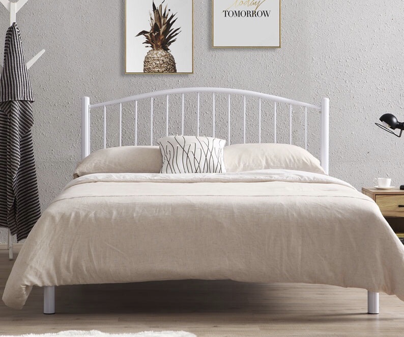 Steel bed for apartment, home