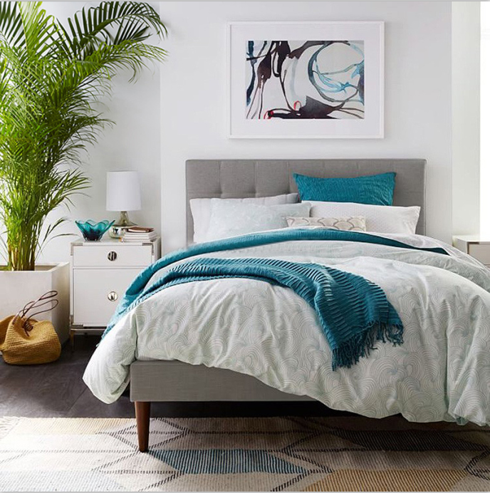 simple modern design bed apartment, home