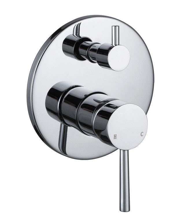 Wall-mounted shower mixer valve