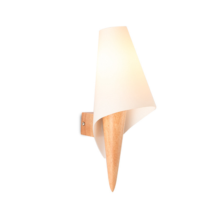 wooden wall lamp design guest house