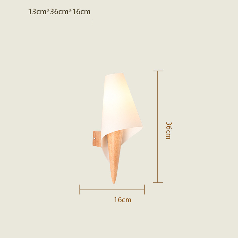 wooden wall lamp design guest house
