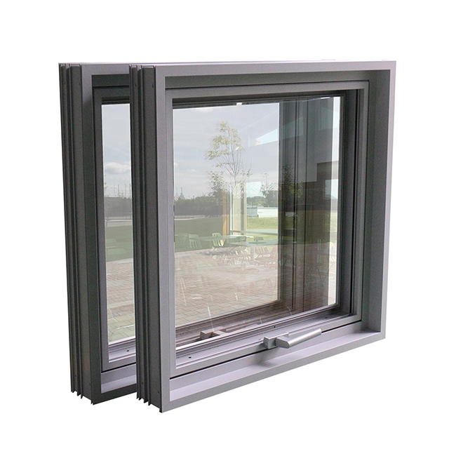 Aluminum anwing window